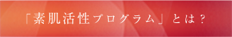 素肌活性プログラムとは？